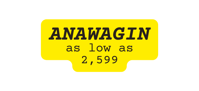 ANAWAGIN as low as 2 599